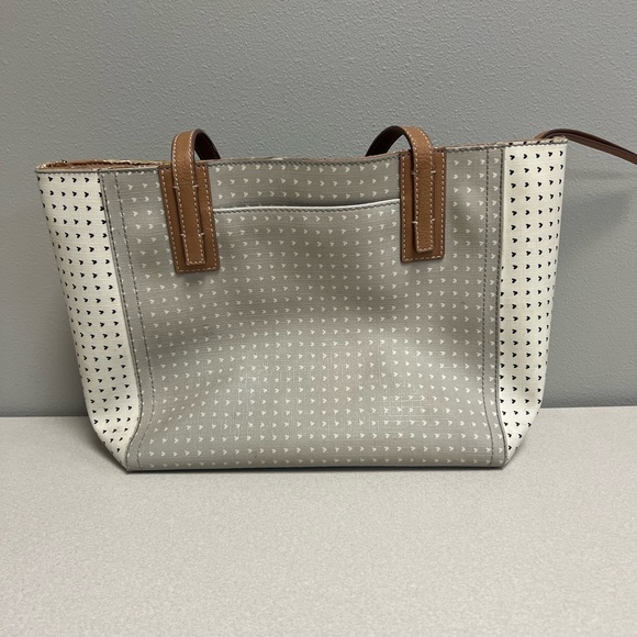 Fossil Emma Tote Bag Grey, Cream, Beige - Picture 3 of 8